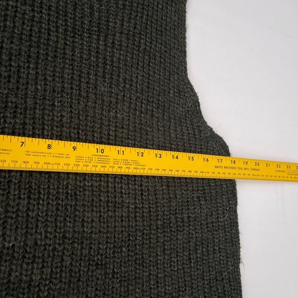 Obey N°89 Womens‎ Sleeveless Knit Tunic Sweater Side Slits Turtleneck Green L - Picture 8 of 10